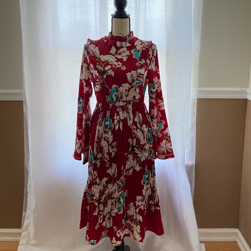 Lulus Floral Midi Dress